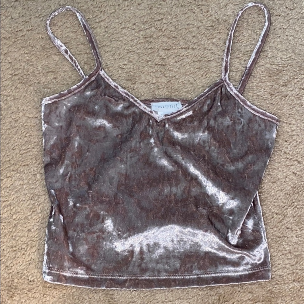 Velvet tank top